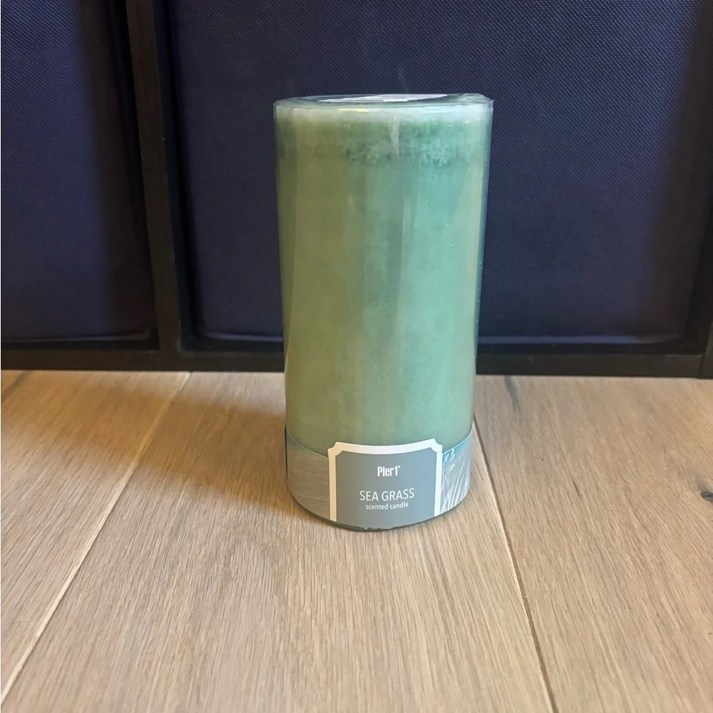 Pier 1 Imports Sea Grass Candle 3x6 Large Pillar Rare